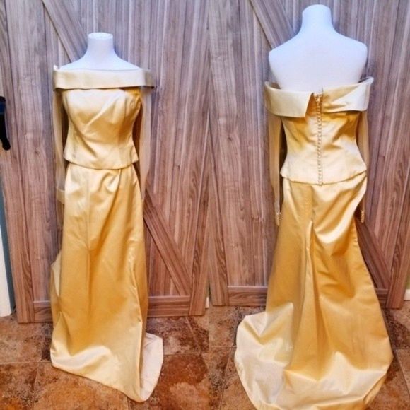 Romona Keveza Silk Mermaid Wedding/Mother of the Bride Dress Royals  Celebrity - Picture 1 of 16